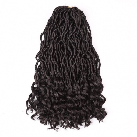 3PCS Black Fashion Crochet Hair Extension Braiding Wig 